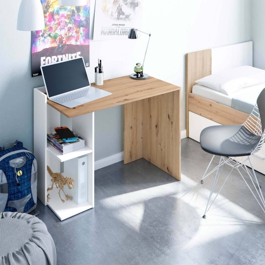 Bàn Làm Việc Tối Giản Kết Hợp Kệ DTOF002